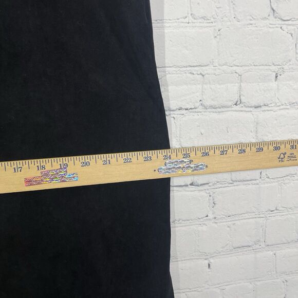 VTG 90s Goth Black Maxi Overall Dress XL Edgy Grunge Emo Style Velvet Whimsigoth - Picture 11 of 14